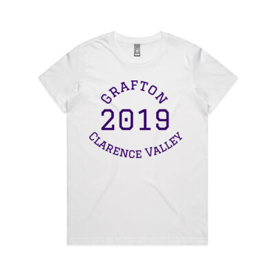 Grafton Clarence Valley 2019 Womens Tee - AS Colour - Women's Maple Crew Tee (Regular Fit) Thumbnail